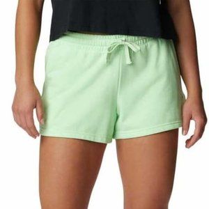 SOILED Columbia Women's Trek French Terry 5" Shorts Green Size XS-2XL $50 D411